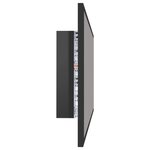 vidaXL Miroir LED de salle de bain Gris brillant 90x8 5x37cm Acrylique