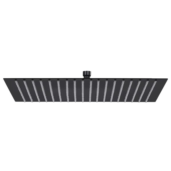 vidaXL Pomme de douche pluie Acier inoxydable 50x50 cm Carrée Noir