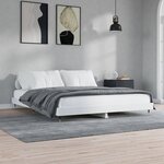 vidaXL Cadre de lit sans matelas blanc 140x200 cm bois d'ingénierie