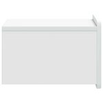 vidaXL Cabinet de chevet mural 2 Pièces Blanc 33 x 34 5 x 24 cm
