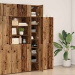 vidaXL Cabinet de rangement slim Bois ancien 30 x 42.5 x 225 cm