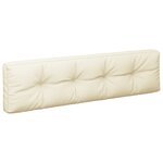 vidaXL Coussins de palette lot de 2 crème tissu