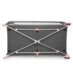 Kinderkraft lit d'enfant de voyage joy rose et gris
