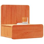 vidaXL Table de chevet Brun cire 44 x 32 5 x 40 cm Bois massif en pin