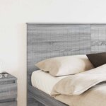 vidaXL Tête de lit Gris Sonoma 160 cm Bois d'ingénierie