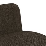 Vidaxl chaises à manger lot de 2 marron tissu