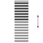 vidaXL Store zèbre noir 80x200 cm largeur du tissu 75 9 cm polyester