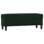 vidaXL Banc Vert foncé 100x35x41 cm Velours