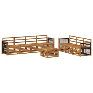 vidaXL Ensembles de canapés 8 Pièces Bois d'Acacia Massif