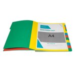 Trieur Extensible Harmonika Sans Élastique Fenêtres Imprimées 24 Compartiments - A4 - Vert - X 4 - Exacompta