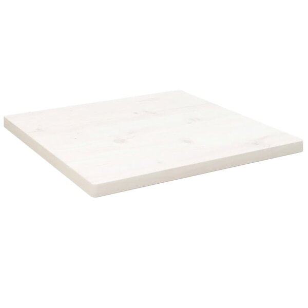 vidaXL Dessus de table blanc 60x60x2 5 cm bois de pin massif