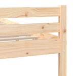 vidaXL Cadre de lit sans matelas bois massif 140x200 cm
