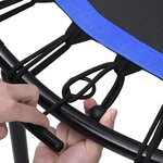 Vidaxl trampoline de fitness avec poignée et coussin de sécurité 102cm