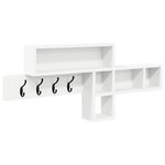 vidaXL Porte-manteau mural Blanc 100 x 12 x 43.5 cm Bois d'ingénierie