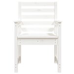 vidaXL Chaises de jardin lot de 2 blanc 60x48x91 cm bois massif de pin