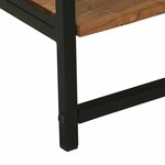vidaXL Porte-vêtements Noir 60 x 45 x 180 cm Bois d'acacia massif
