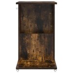 vidaXL Table d'appoint Chêne fumé 40 x 35 x 60 cm Bois d'ingénierie