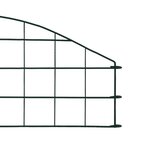 vidaXL Ensemble de clôture de jardin arquée 77 3x26 cm vert