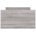 vidaXL Cadre de lit tête de lit et pied de lit sonoma gris 100x200 cm