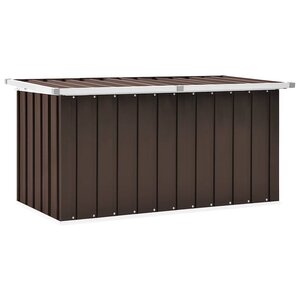 vidaXL Coffre de rangement de jardin Marron 129x67x65 cm