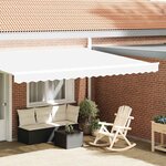 vidaXL Bande de auvent Blanc 4.3 x 0.2 m Toile