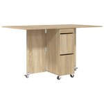 vidaXL Table à dîner 2 Pièces 140 x 80 x 77 cm Bois d'ingénierie