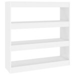 vidaXL Bibliothèque/Séparateur de pièce Blanc 100x30x103 cm