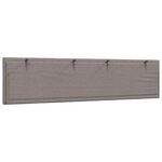 vidaXL Coussin de tête de lit taupe 200 cm tissu