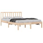 vidaXL Cadre de lit sans matelas bois massif de pin 200x200 cm