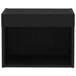 vidaXL Ensemble meuble TV Chêne noir 40 x 30 x 30 cm Bois d'ingénierie