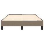 vidaXL Cadre de lit Taupe 120x200 cm Tissu