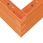 vidaXL Jardinière cire marron 90x60x23 cm bois de pin massif