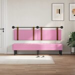 vidaXL Tête de lit suspendue Rose PU antique