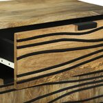 vidaXL Meuble de Chevet 50x33x60 cm Bois Massif de Manguier