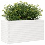 vidaXL Jardinière blanc 90x40x46 cm bois de pin massif