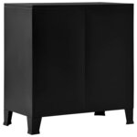 vidaXL Coffre de rangement industriel Noir 75x40x80 cm Acier