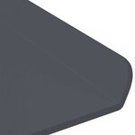 vidaXL Étagère flottante 3 Pièces Anthracite 40 x 9 x 2 5 cm Acier