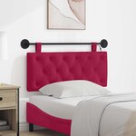 vidaXL Tête de lit suspendue Bordeaux Velours