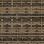 Tectake salon de jardin palma 12 places avec housse de protection  variante 2 - marron naturel/gris foncé