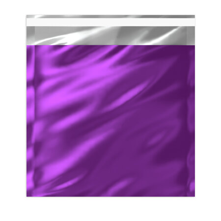 Lot de 50 sachet alu métallisé brillant violet 220 x 220 mm