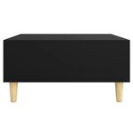 vidaXL Table basse noir 60x60x30 cm bois d'ingénierie