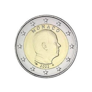 2 euros Monaco face nationale 2022 - Albert II.