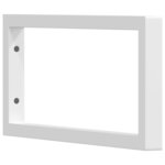 vidaXL Supports d'étagères pour lavabo 2 Pièces blanc rectangulaire acier