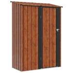 vidaXL Cabanons de jardin Marron 140 5 x 74 x 200 cm Métал