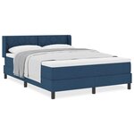 vidaXL Lit boxspring avec matelas avec matelas Bleu 140 x 200 cm