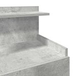 vidaXL Tables de chevet 2 pièces avec 2 tiroirs Gris béton 40 x 36 5 x 62 cm
