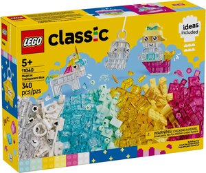LEGO Classic - Boîte de Briques Transparentes Magiques 11040 pour Enfants
