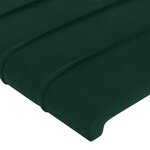 vidaXL Tête de lit avec oreilles Vert foncé 147x16x78/88 cm Velours