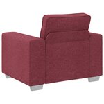 Fauteuil vidaXL Rouge Vin 59 cm en Tissu