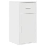 vidaXL Bureau d'angle avec tiroir Blanc 102 x 88 x 75 cm